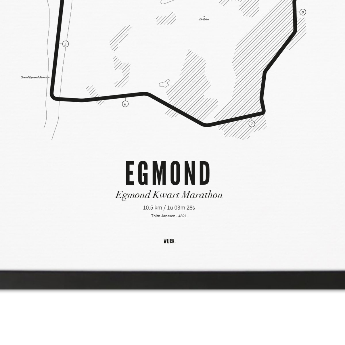 Poster van Kwart Marathon Egmond 2024 | WIJCK. 